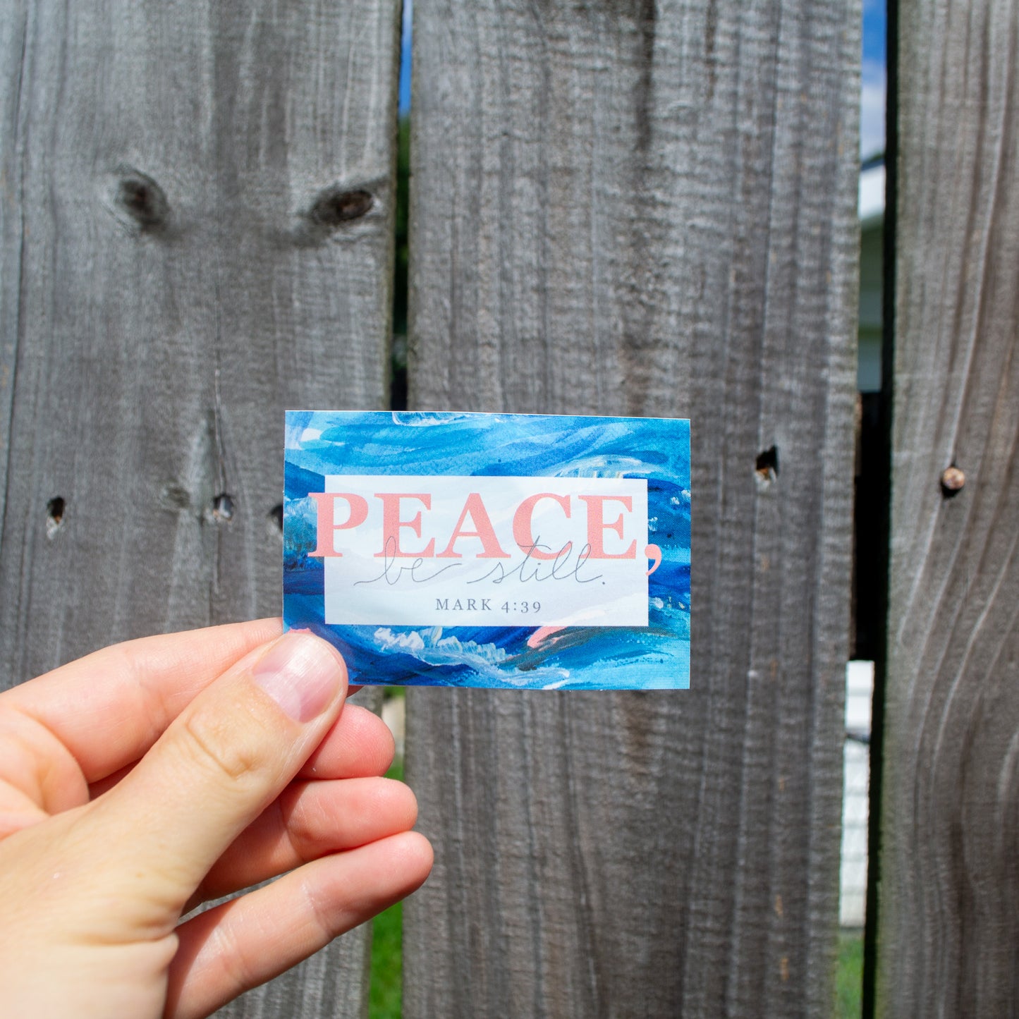 Peace Be Still Sticker