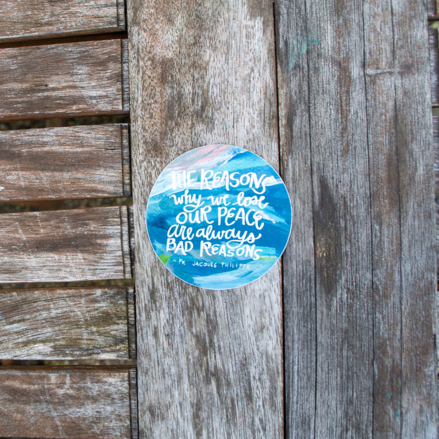 Reasons for Peace Sticker