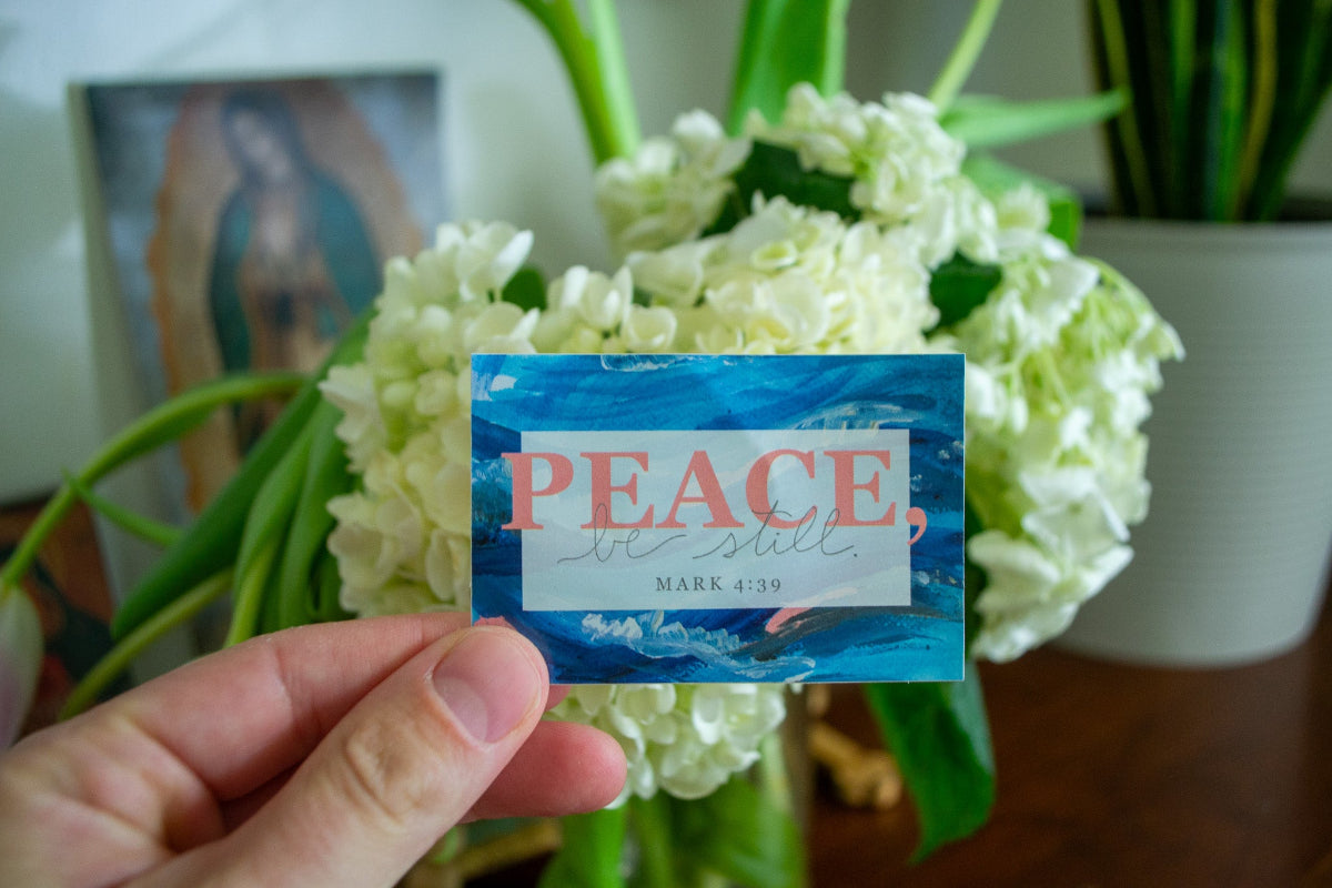 Peace Be Still Sticker - Habitavit Art Co.