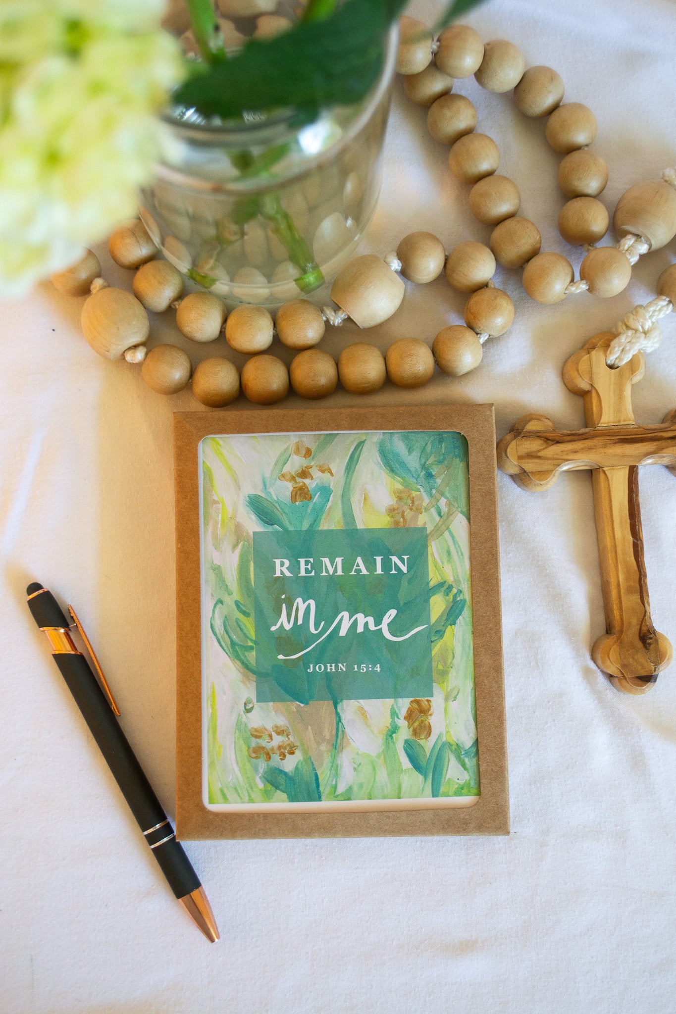 Remain In Me Greeting Card