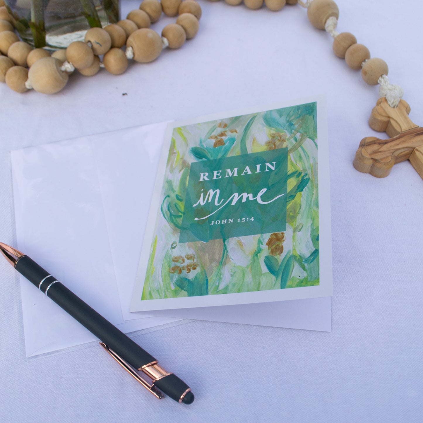 Remain In Me Greeting Card