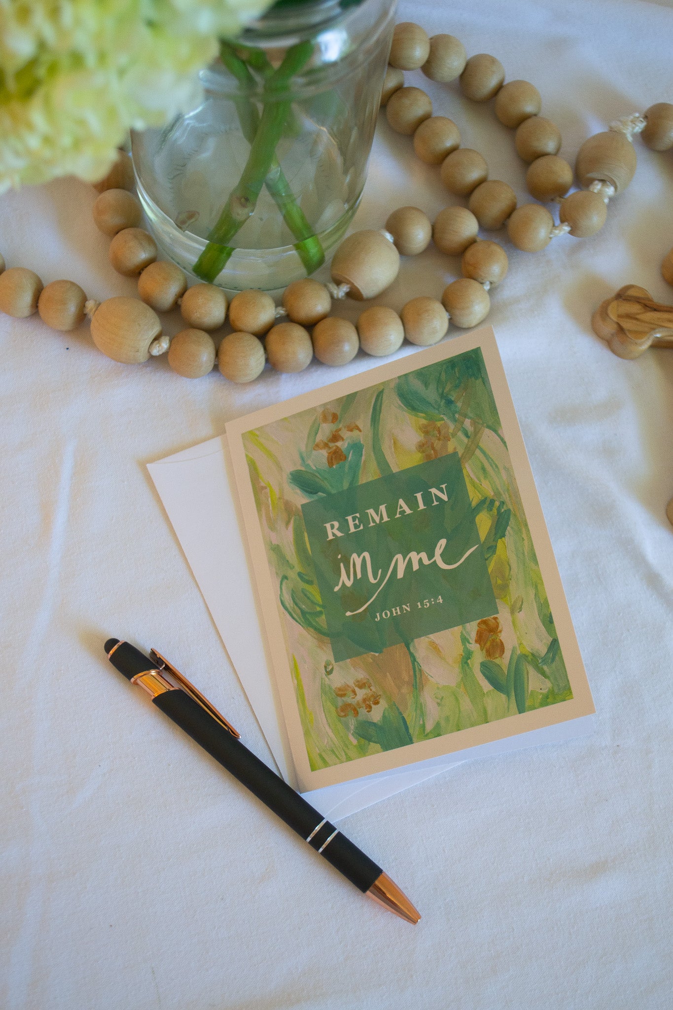 Remain In Me Greeting Card