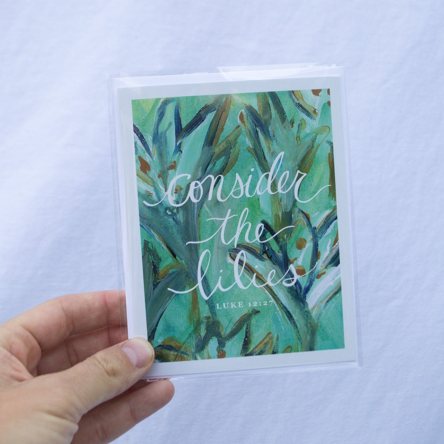 Consider the Lilies Greeting Card