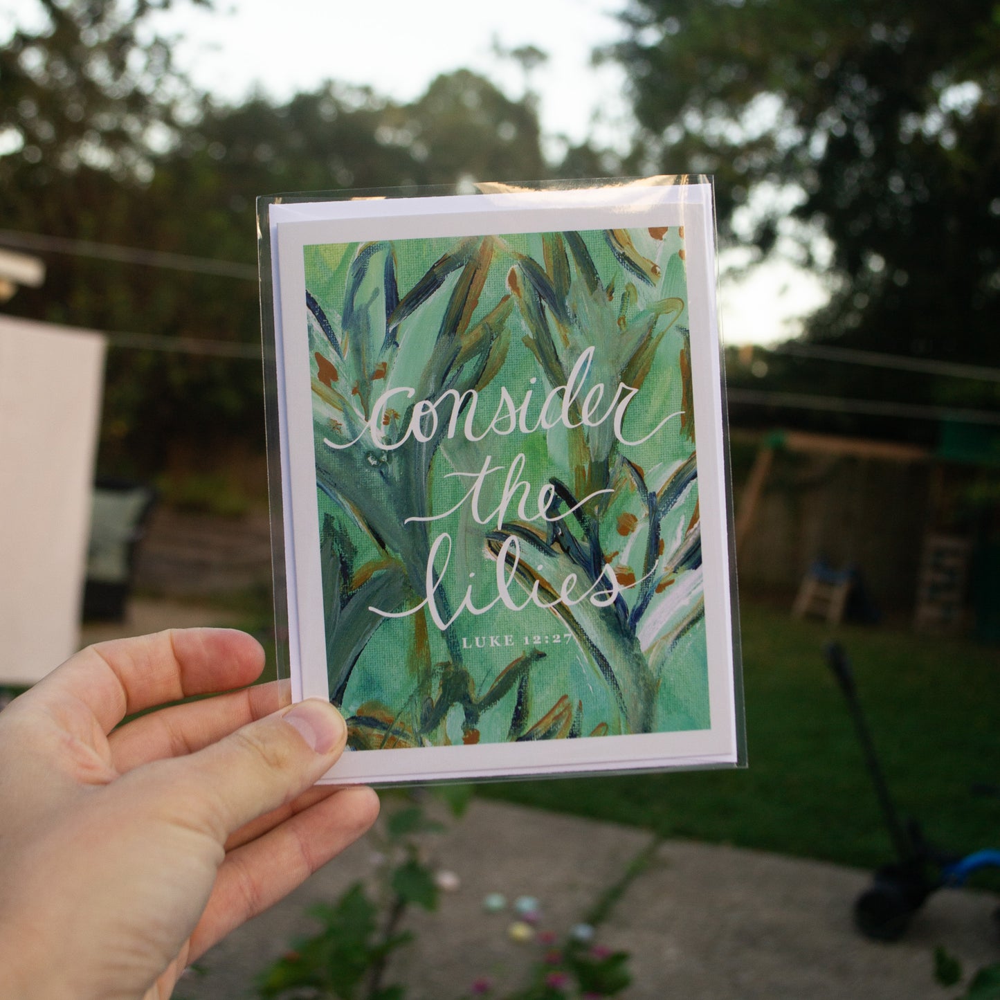 Consider the Lilies Greeting Card