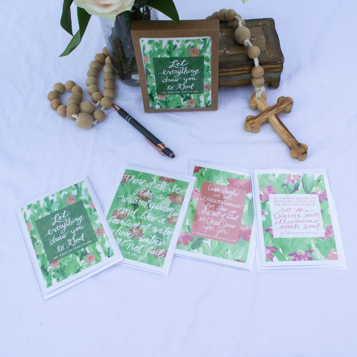 God is Everywhere Floral Stationary Set - Variety Pack