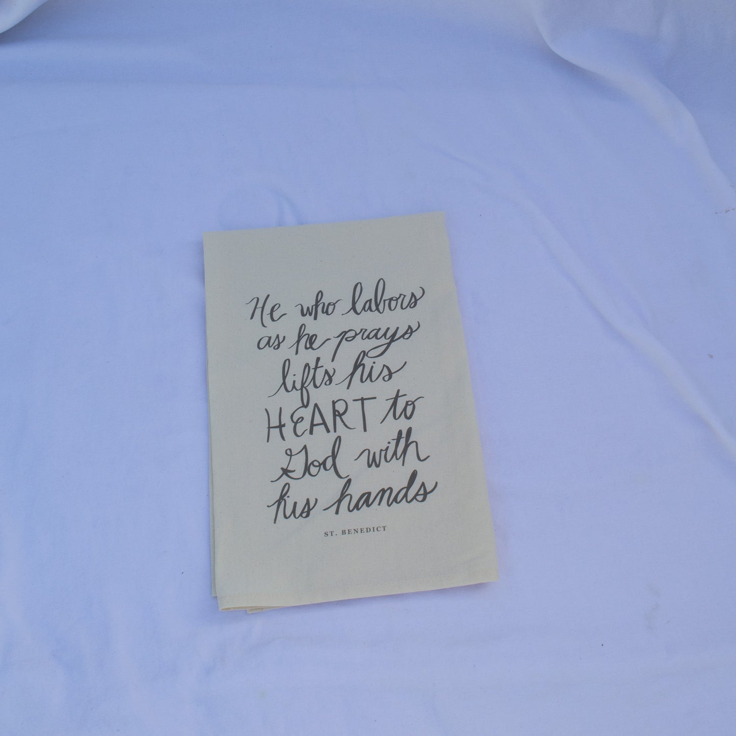 Ora Et Labora Tea Towel