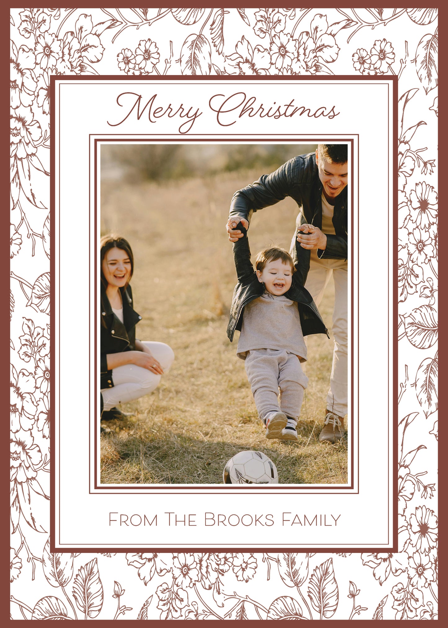 "Guadalupe's Flowers" | Semi-Custom Christmas Card (5x7) - Habitavit Art Co.