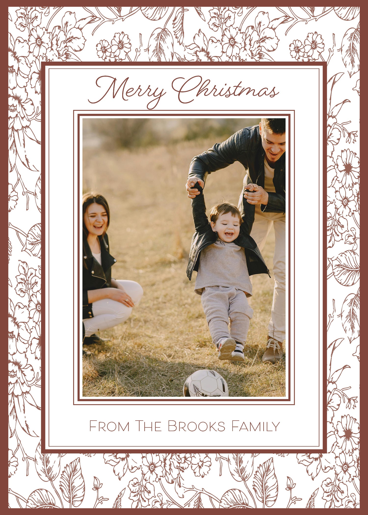 "Guadalupe's Flowers" | Semi-Custom Christmas Card (5x7) - Habitavit Art Co.