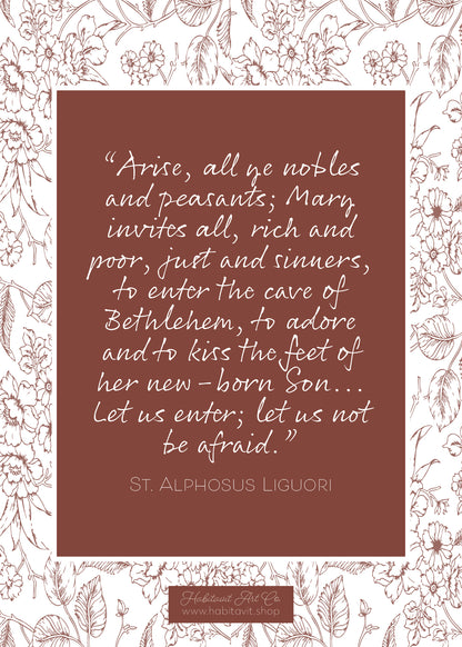 "Guadalupe's Flowers" | Semi-Custom Christmas Card (5x7) - Habitavit Art Co.