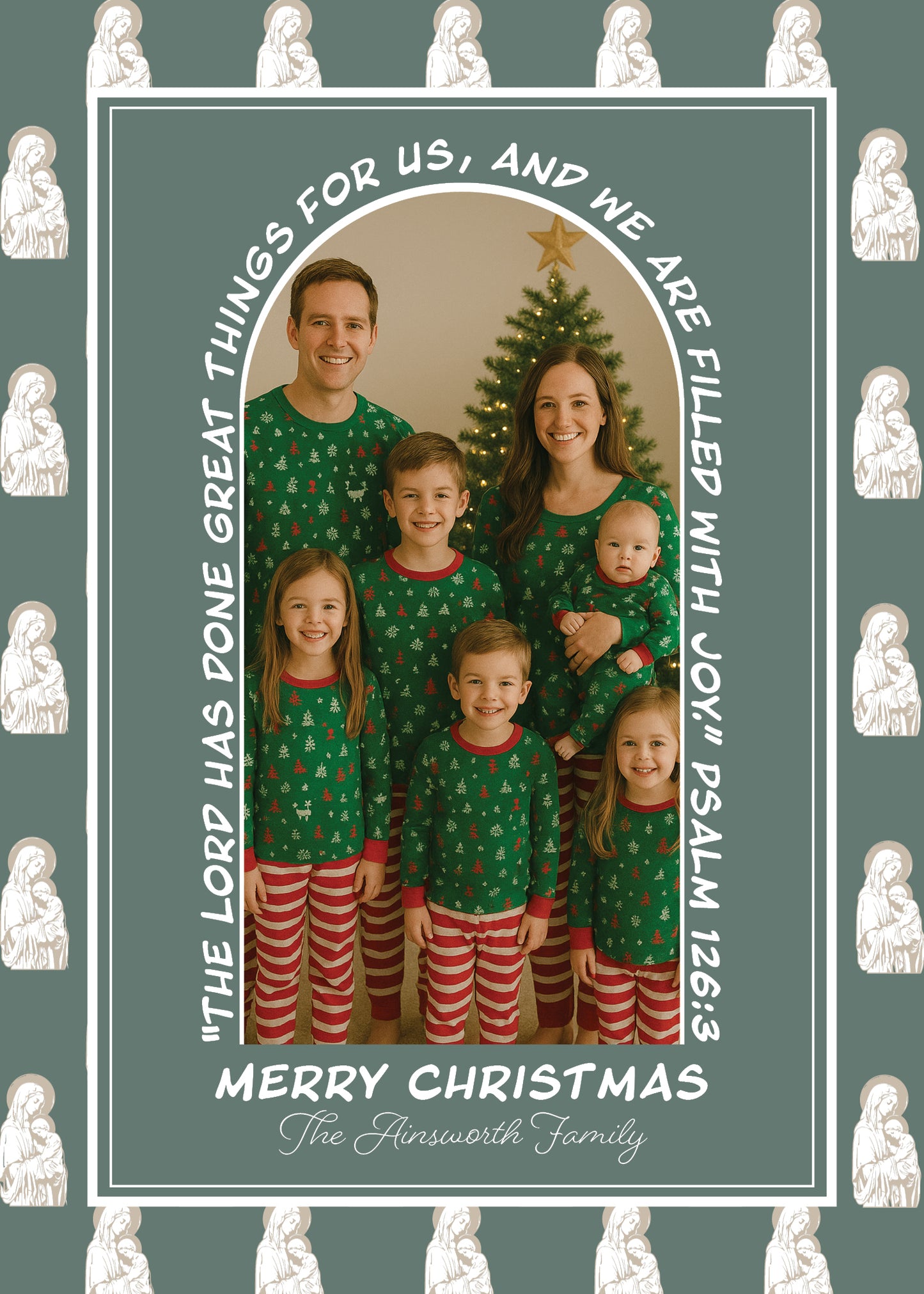 "Divine Mother & Child" | Semi-Custom Christmas Card (5x7) - Habitavit Art Co.