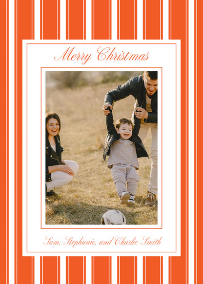 "Peppermint" | Semi-Custom Christmas Card (5x7) - Habitavit Art Co.