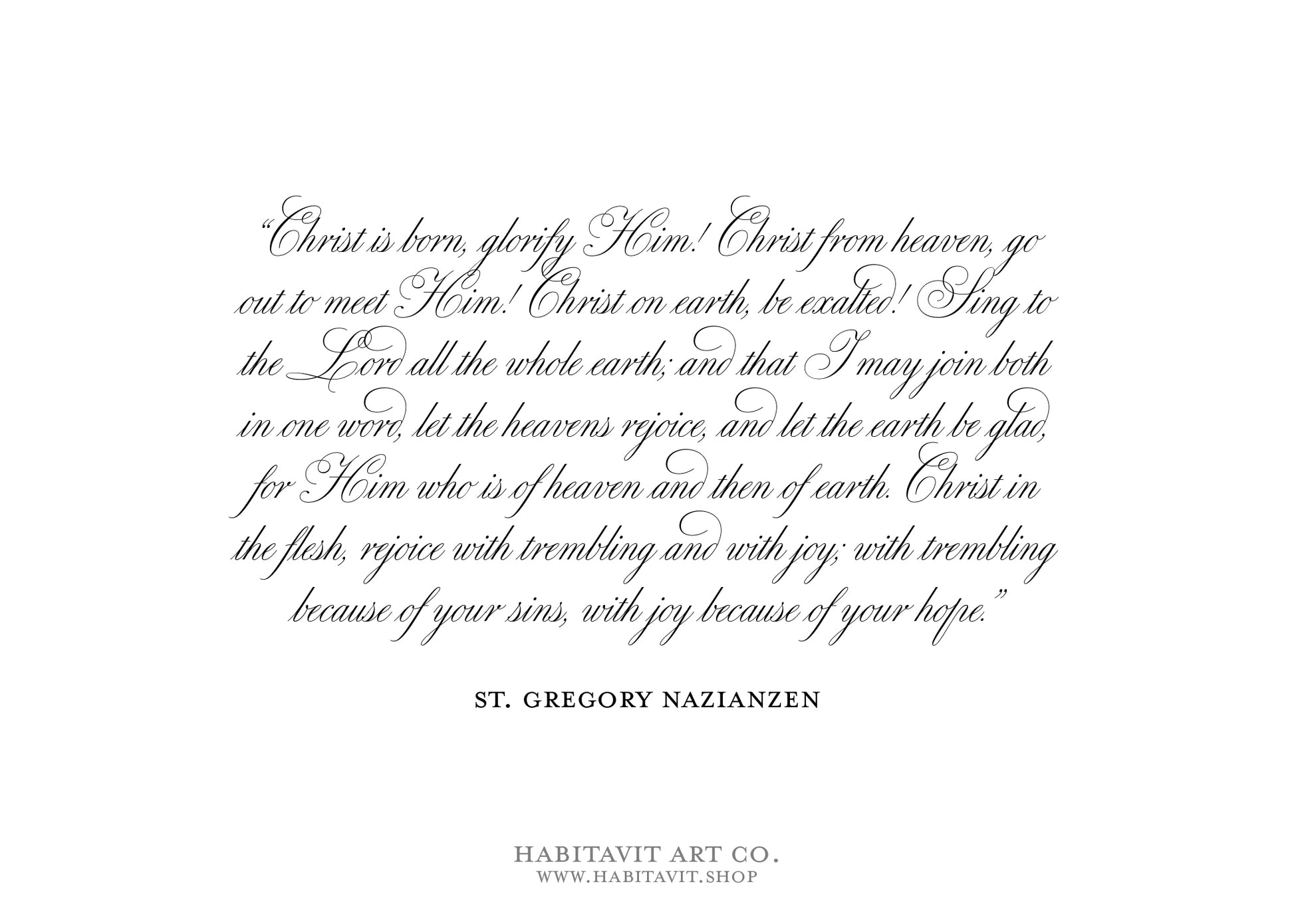 "Classic Christmas" | Semi-Custom Christmas Card (5x7) - Habitavit Art Co.