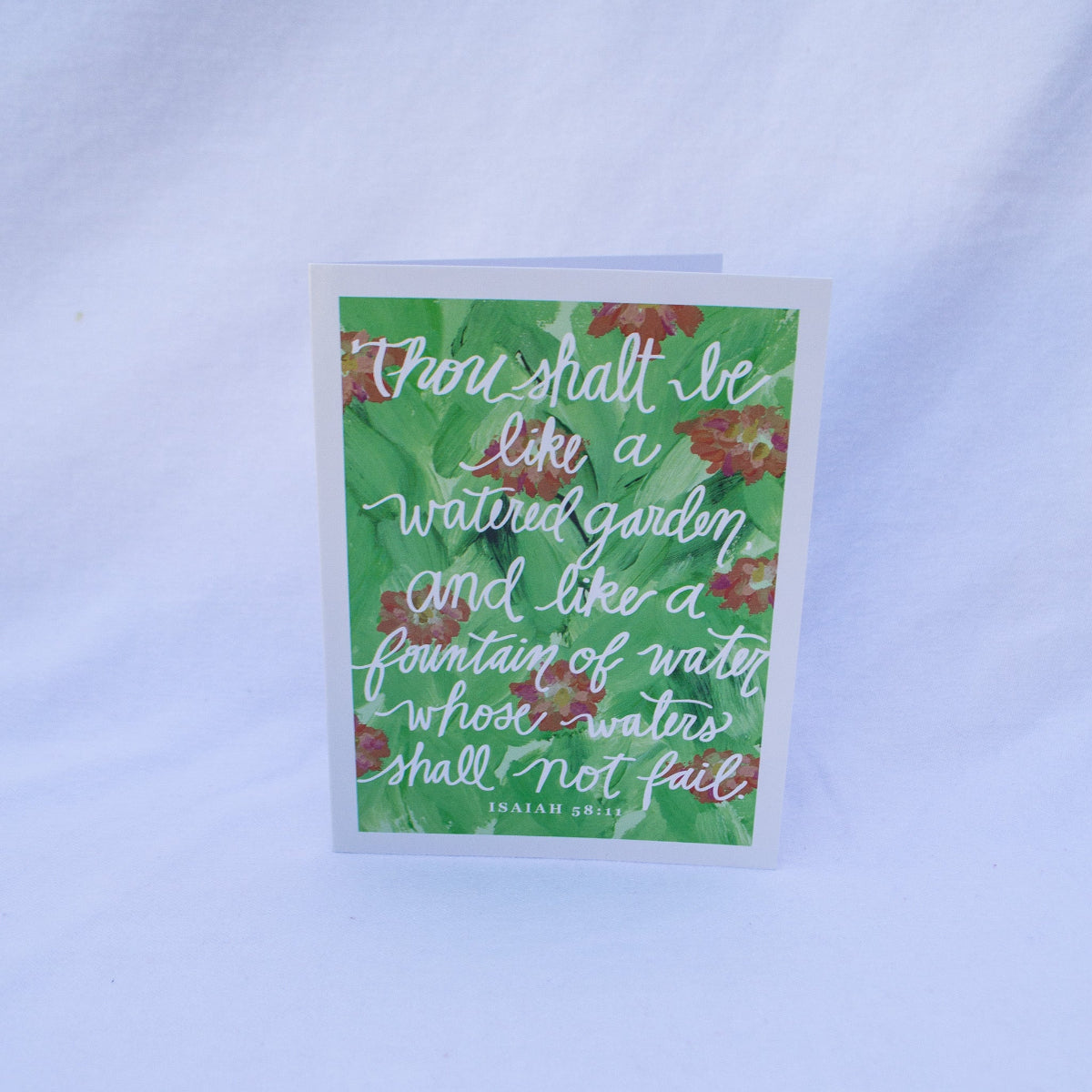 "Well Watered Soul" Catholic Greeting Card | Fine Art Print Stationery (4.25×5.5") - Habitavit Art Co.