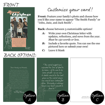 "St. Joseph & Child" | Semi-Custom Christmas Card (5x7) - Habitavit Art Co.