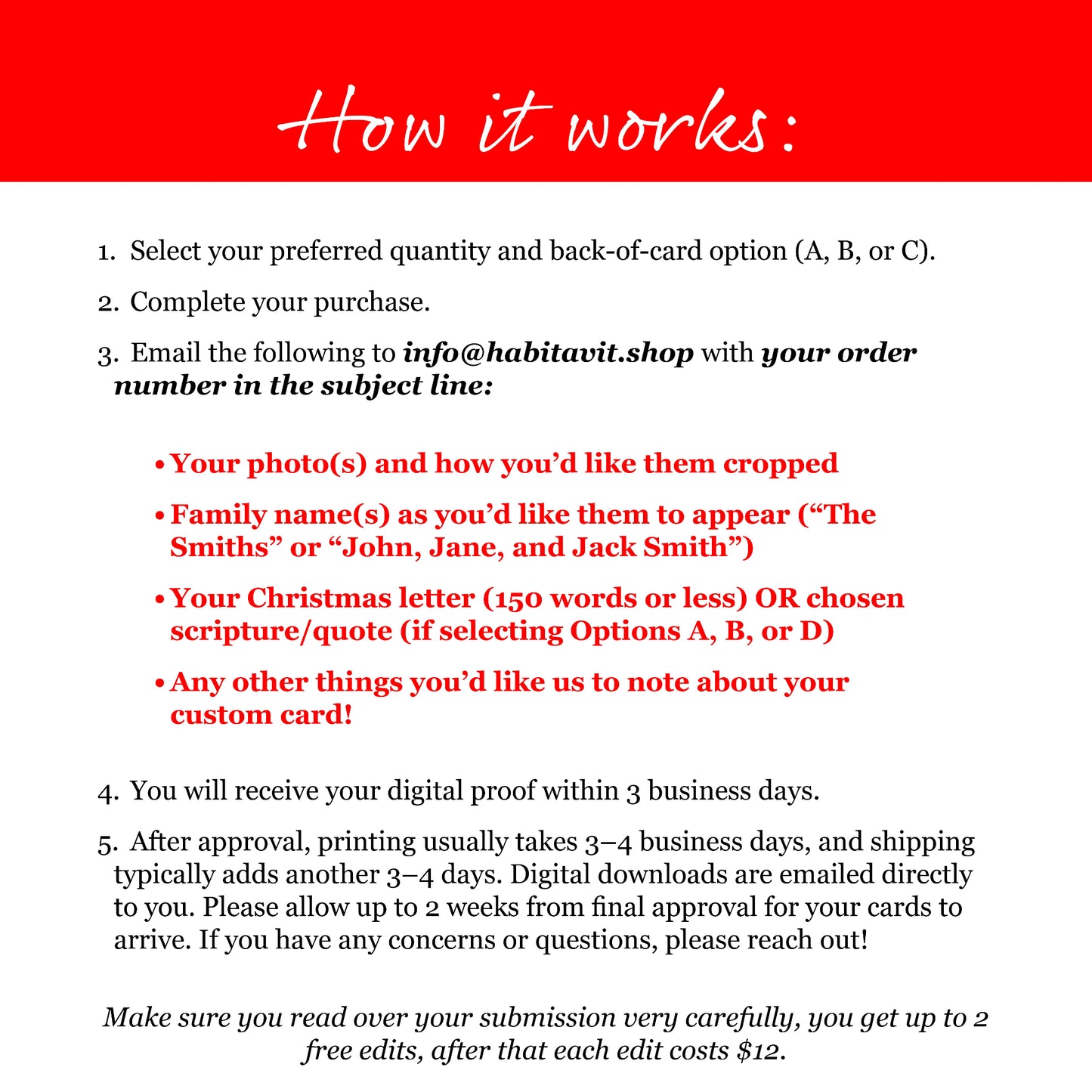 "A Watercolor Christmas" | Semi-Custom Christmas Card (5x7) (Copy) - Habitavit Art Co.