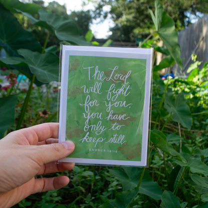 "You Have Only To Keep Still" Catholic Greeting Card | Fine Art Print Stationery (4.25×5.5") - Habitavit Art Co.