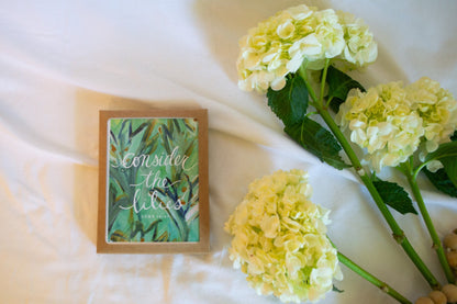 "Consider the Lilies" Catholic Greeting Card | Fine Art Print Stationery (4.25×5.5") - Habitavit Art Co.