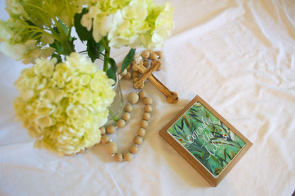 "Consider the Lilies" Catholic Greeting Card | Fine Art Print Stationery (4.25×5.5") - Habitavit Art Co.