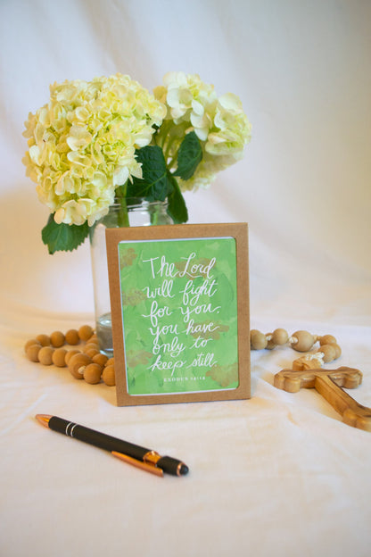 "You Have Only To Keep Still" Catholic Greeting Card | Fine Art Print Stationery (4.25×5.5") - Habitavit Art Co.