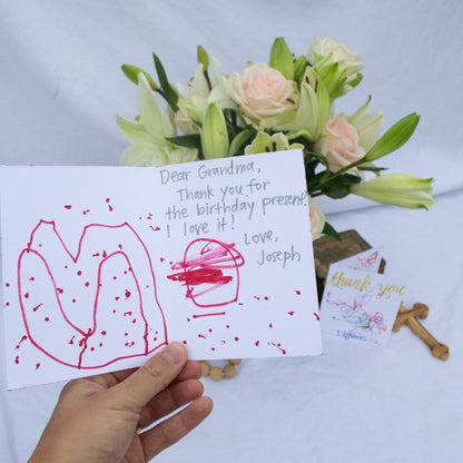 Little Saints Thank-You Notes | Kids Card Set (8 Cards + Envelopes) - Habitavit Art Co.