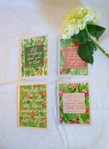 “God Is Everywhere” Stationery Variety Pack | Catholic Greeting Card Set (4.25×5.5") - Habitavit Art Co.
