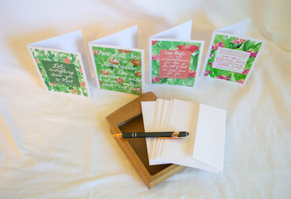 “God Is Everywhere” Stationery Variety Pack | Catholic Greeting Card Set (4.25×5.5") - Habitavit Art Co.