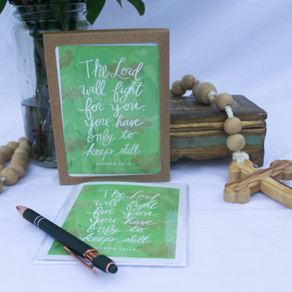 "You Have Only To Keep Still" Catholic Greeting Card | Fine Art Print Stationery (4.25×5.5") - Habitavit Art Co.