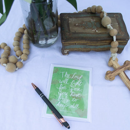 "You Have Only To Keep Still" Catholic Greeting Card | Fine Art Print Stationery (4.25×5.5") - Habitavit Art Co.