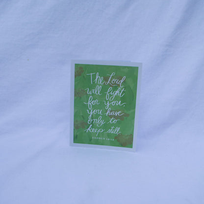 "You Have Only To Keep Still" Catholic Greeting Card | Fine Art Print Stationery (4.25×5.5") - Habitavit Art Co.