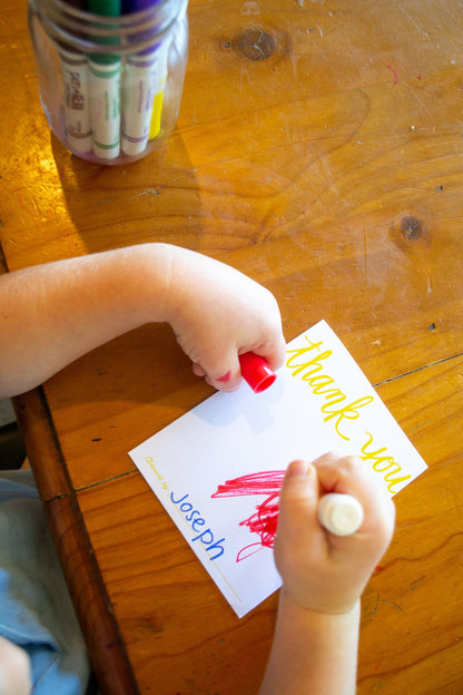 Little Saints Thank-You Notes | Kids Card Set (8 Cards + Envelopes) - Habitavit Art Co.