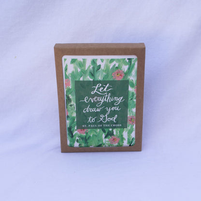 "Let Everything Draw You" Catholic Greeting Card | Fine Art Print Stationery (4.25×5.5") - Habitavit Art Co.