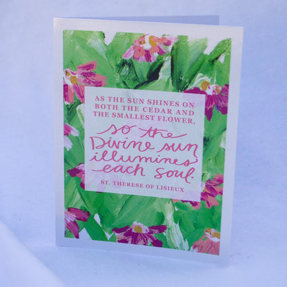 “Divine Rays” Catholic Greeting Card | Fine Art Print Stationery (4.25×5.5") - Habitavit Art Co.