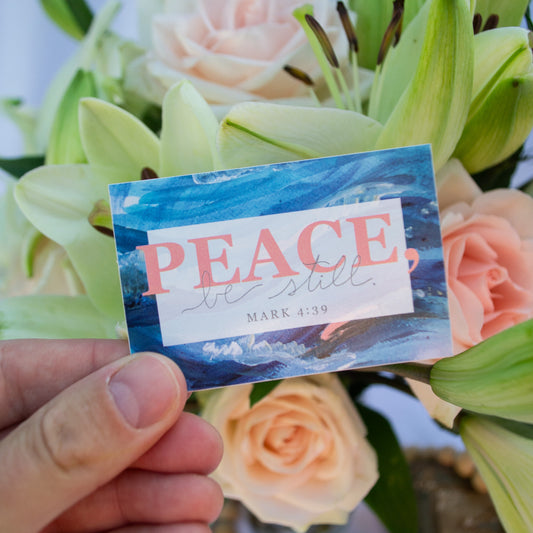 Peace Be Still Sticker