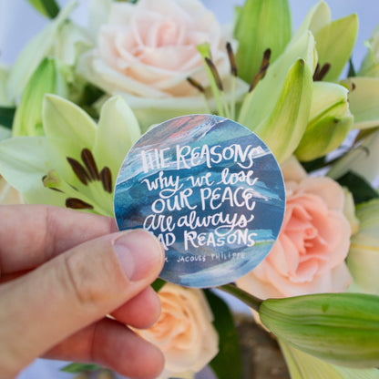 Reasons for Peace Sticker - Habitavit Art Co.