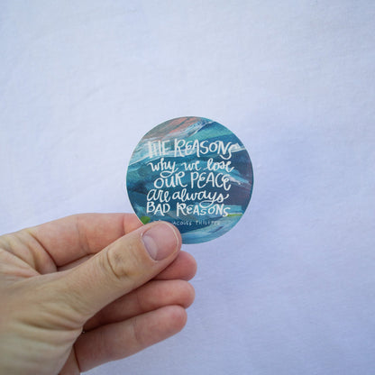 Reasons for Peace Sticker - Habitavit Art Co.