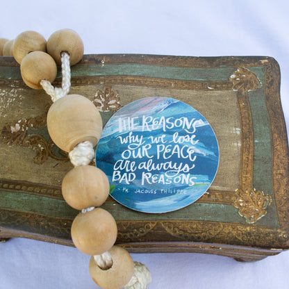 Reasons for Peace Sticker - Habitavit Art Co.