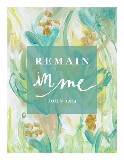 "Remain In Me" Catholic Greeting Card | Fine Art Print Stationery (4.25×5.5") - Habitavit Art Co.