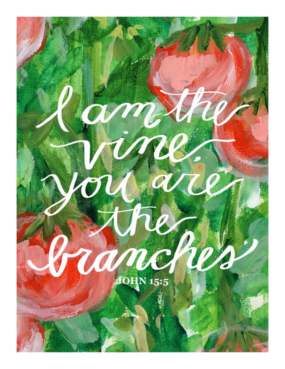 "Fruitful Vine" Catholic Greeting Card | Fine Art Print Stationery (4.25×5.5") - Habitavit Art Co.