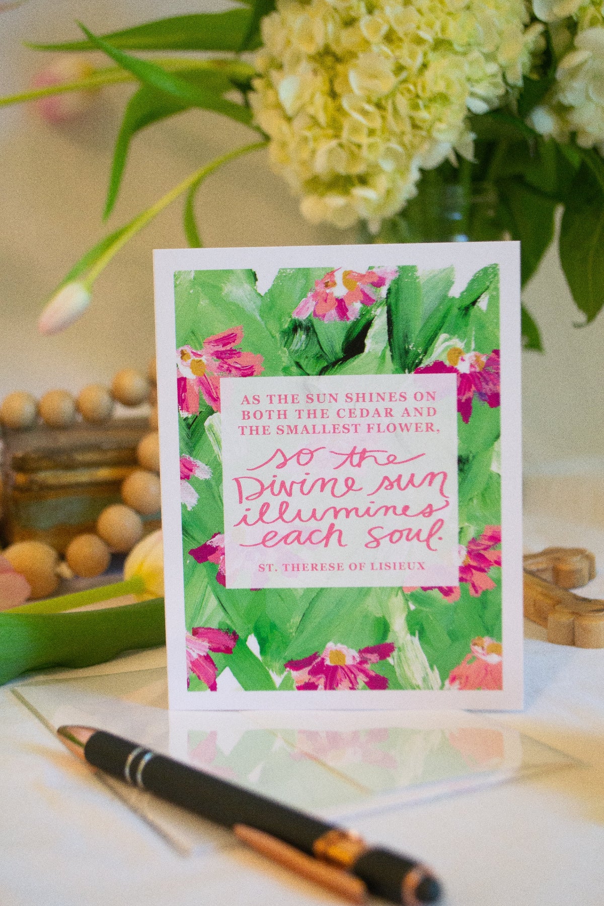 “Divine Rays” Catholic Greeting Card | Fine Art Print Stationery (4.25×5.5") - Habitavit Art Co.